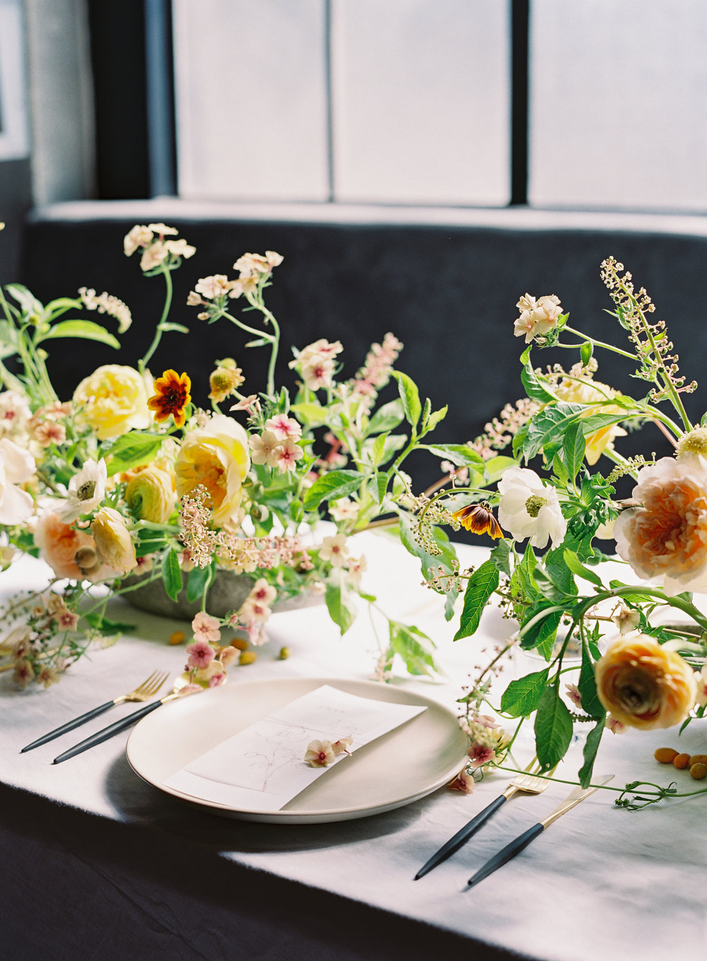 Modern Airy Summer Wedding Flowers