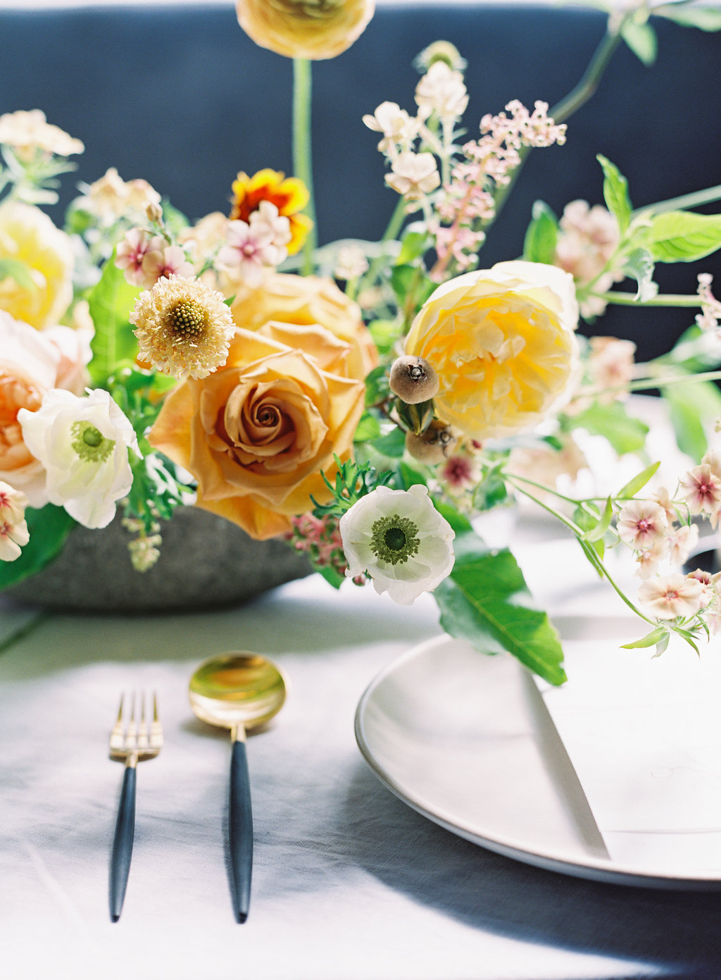 Modern Airy Summer Wedding Flowers